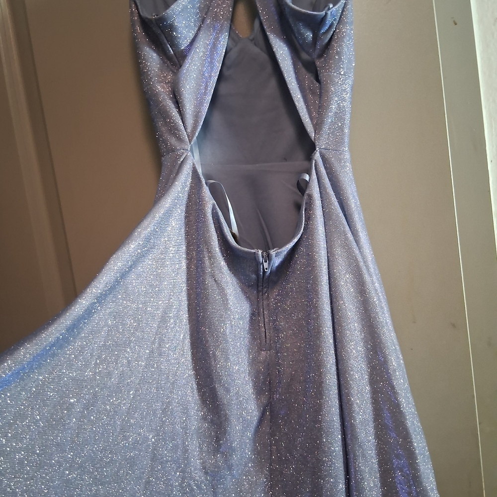 City Studio Light Purple Dress with Sparkle Detail - Picture 6 of 6